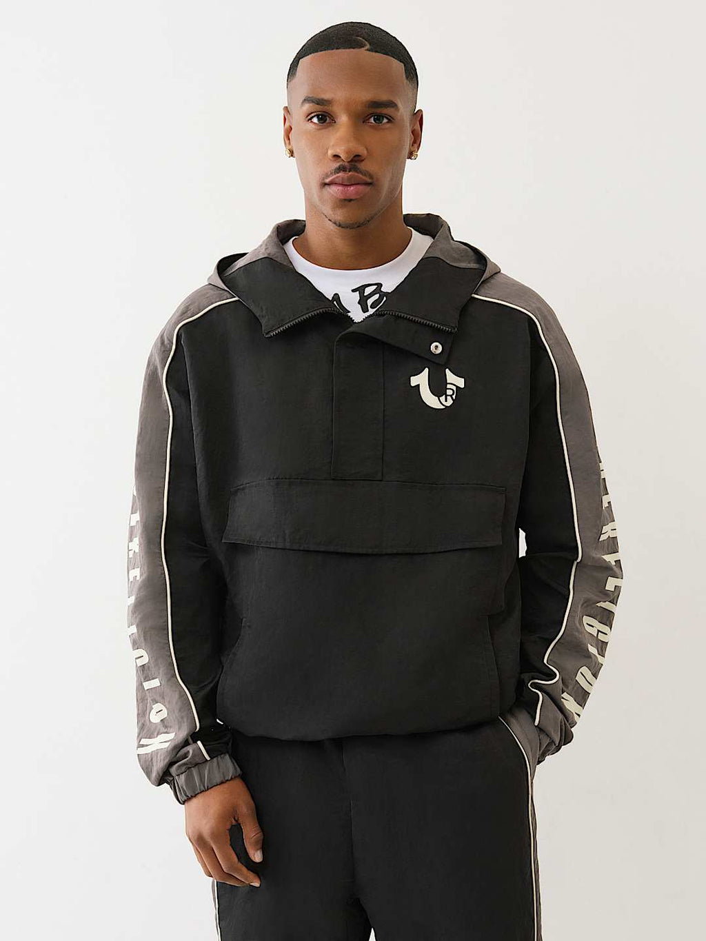 True Religion - Color Blocked Anorak Pullover