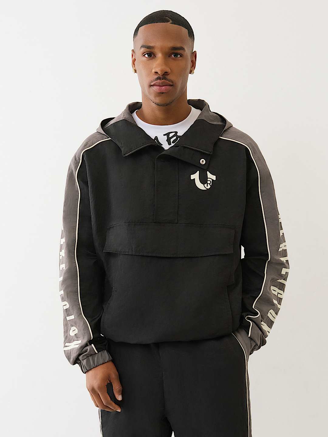 True Religion - Color Blocked Anorak Pullover