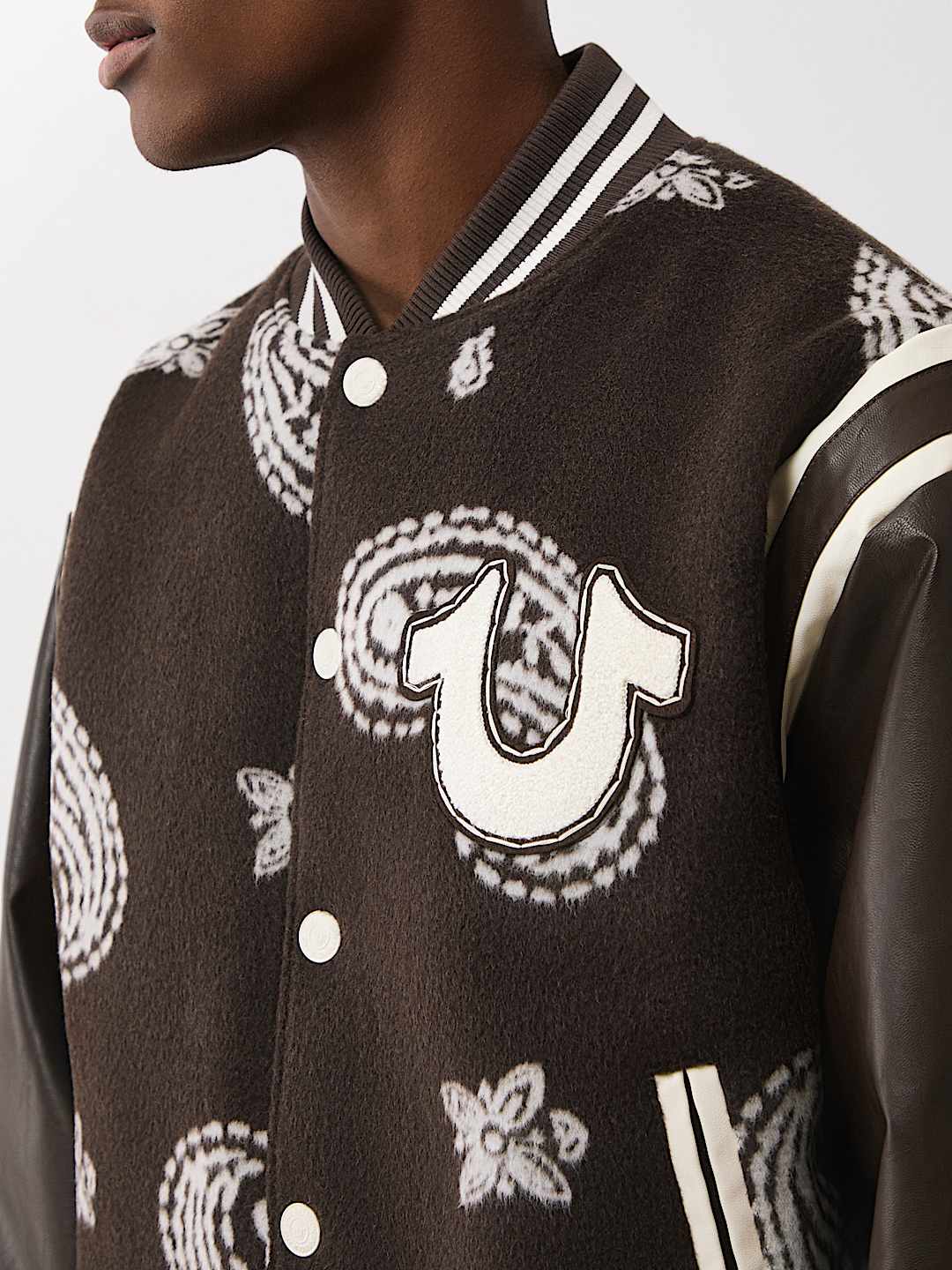 True Religion - Wool Retro Varsity Jacket IMMEDIATE