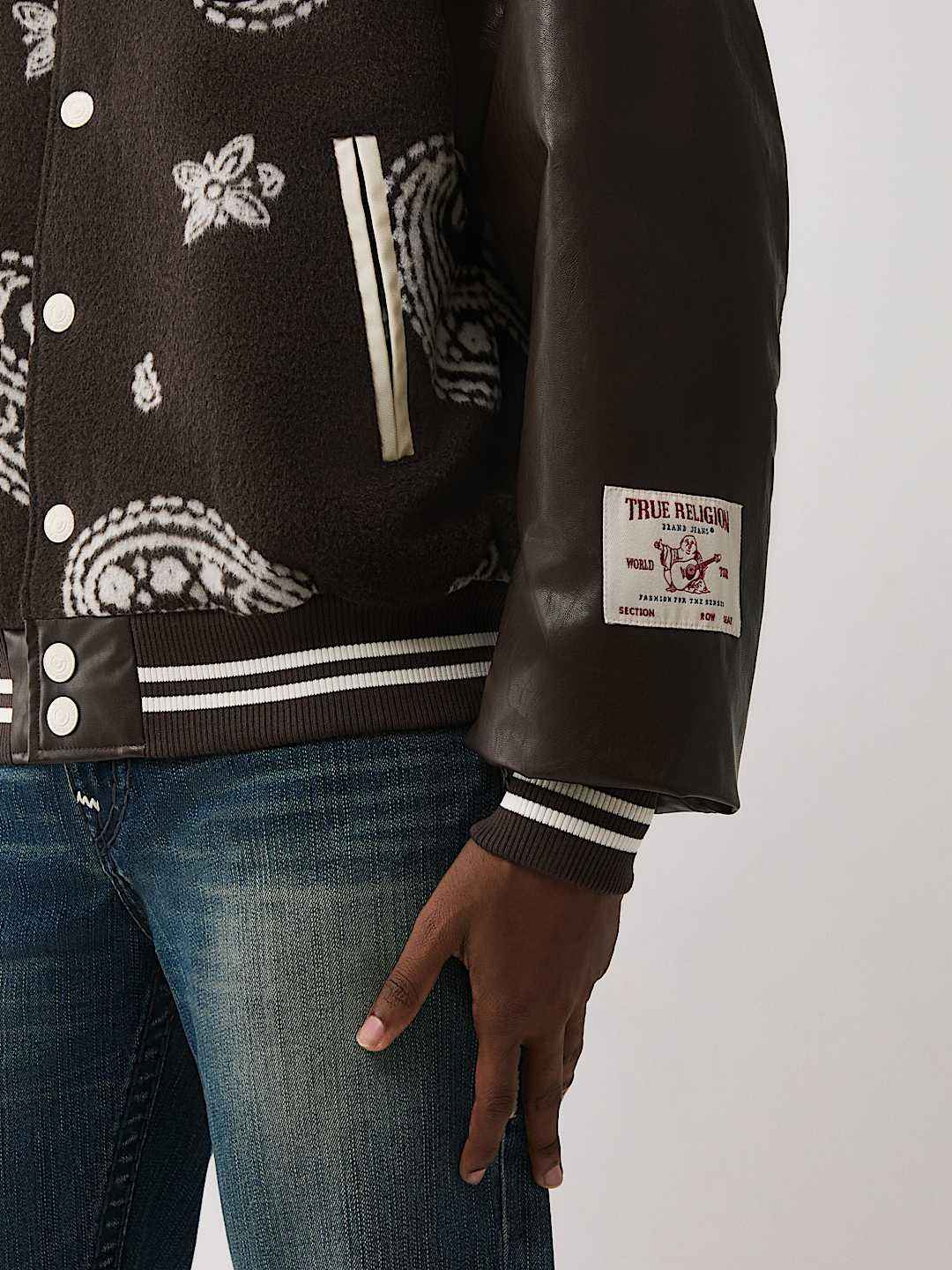 True Religion - Wool Retro Varsity Jacket IMMEDIATE
