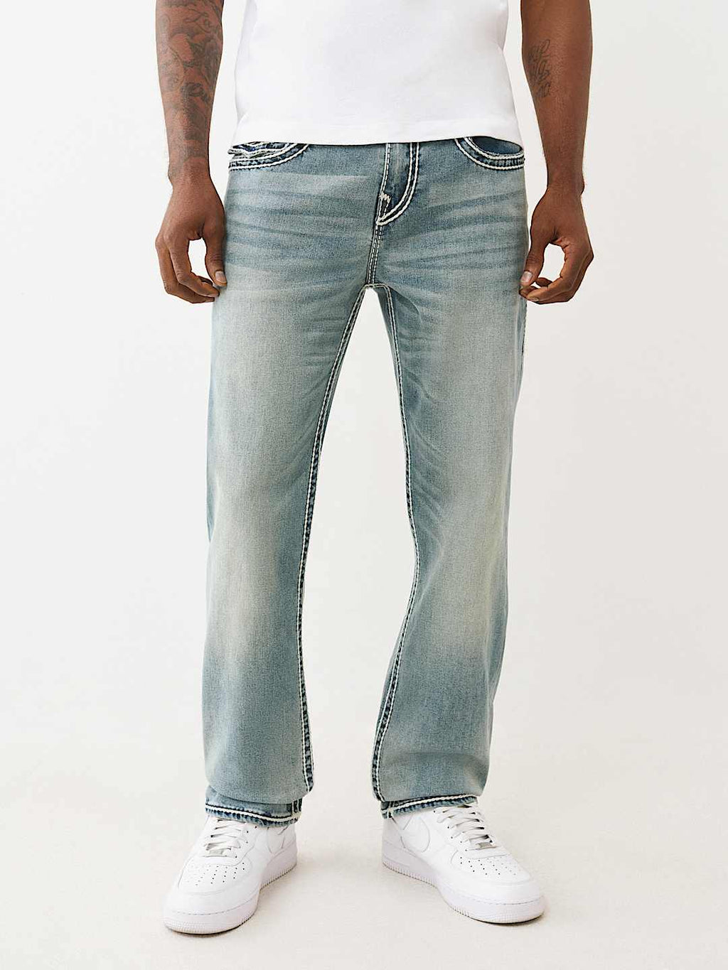 True Religion - Ricky Rope Stitch Straight Jean 34"