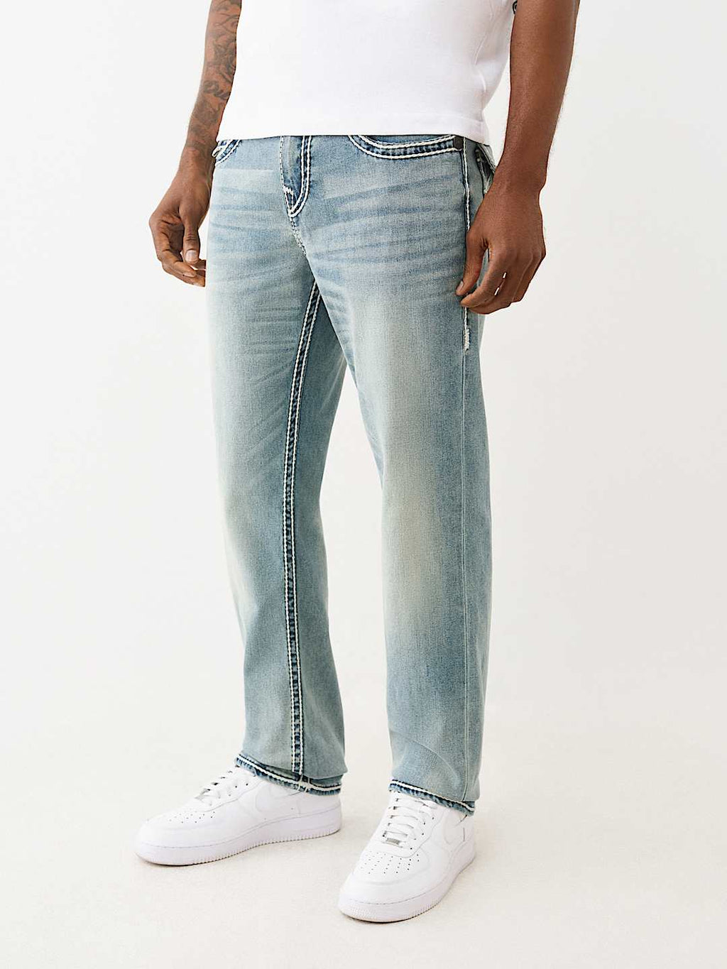 True Religion - Ricky Rope Stitch Straight Jean 34"