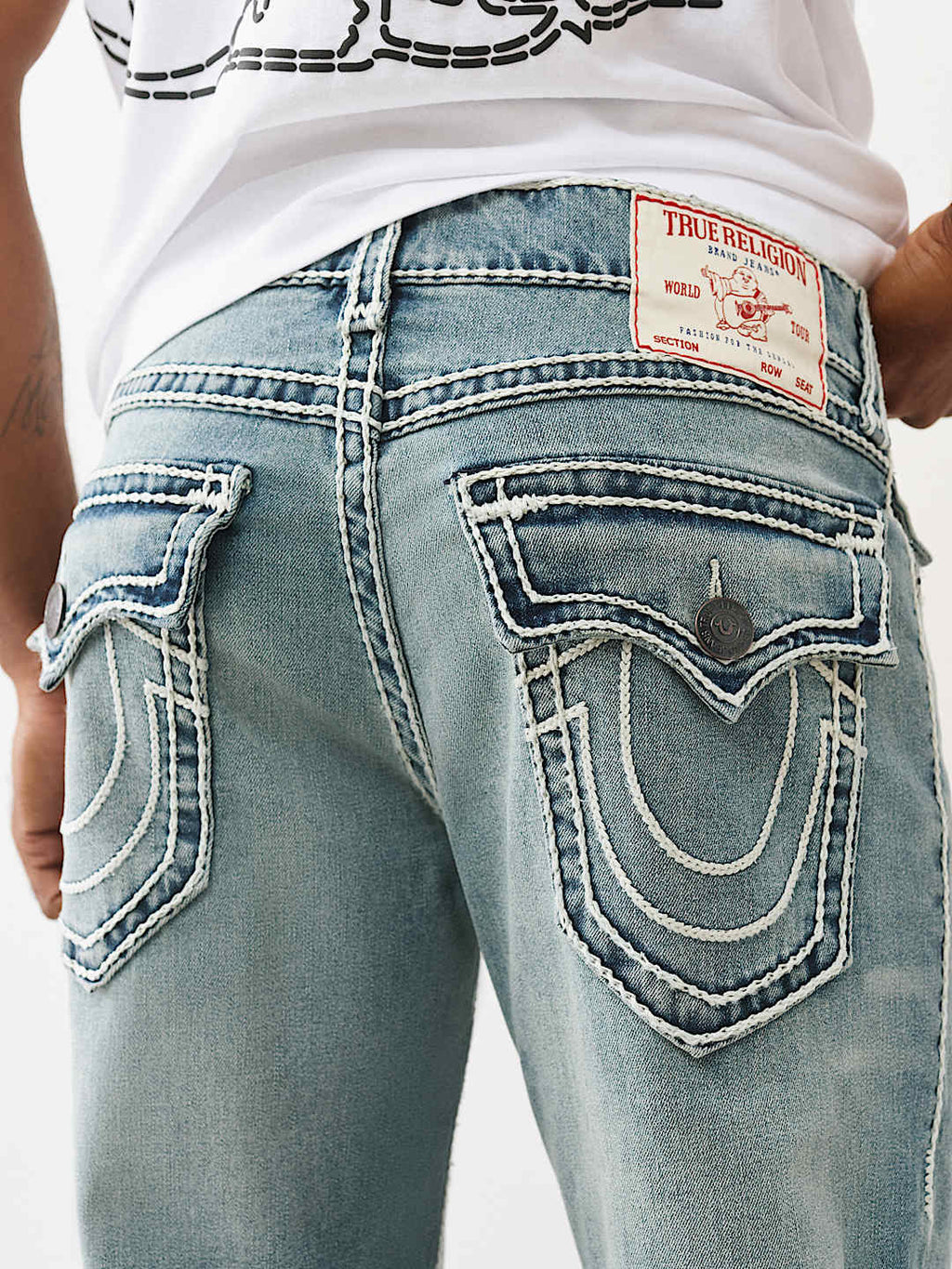 True Religion - Ricky Rope Stitch Straight Jean 34"