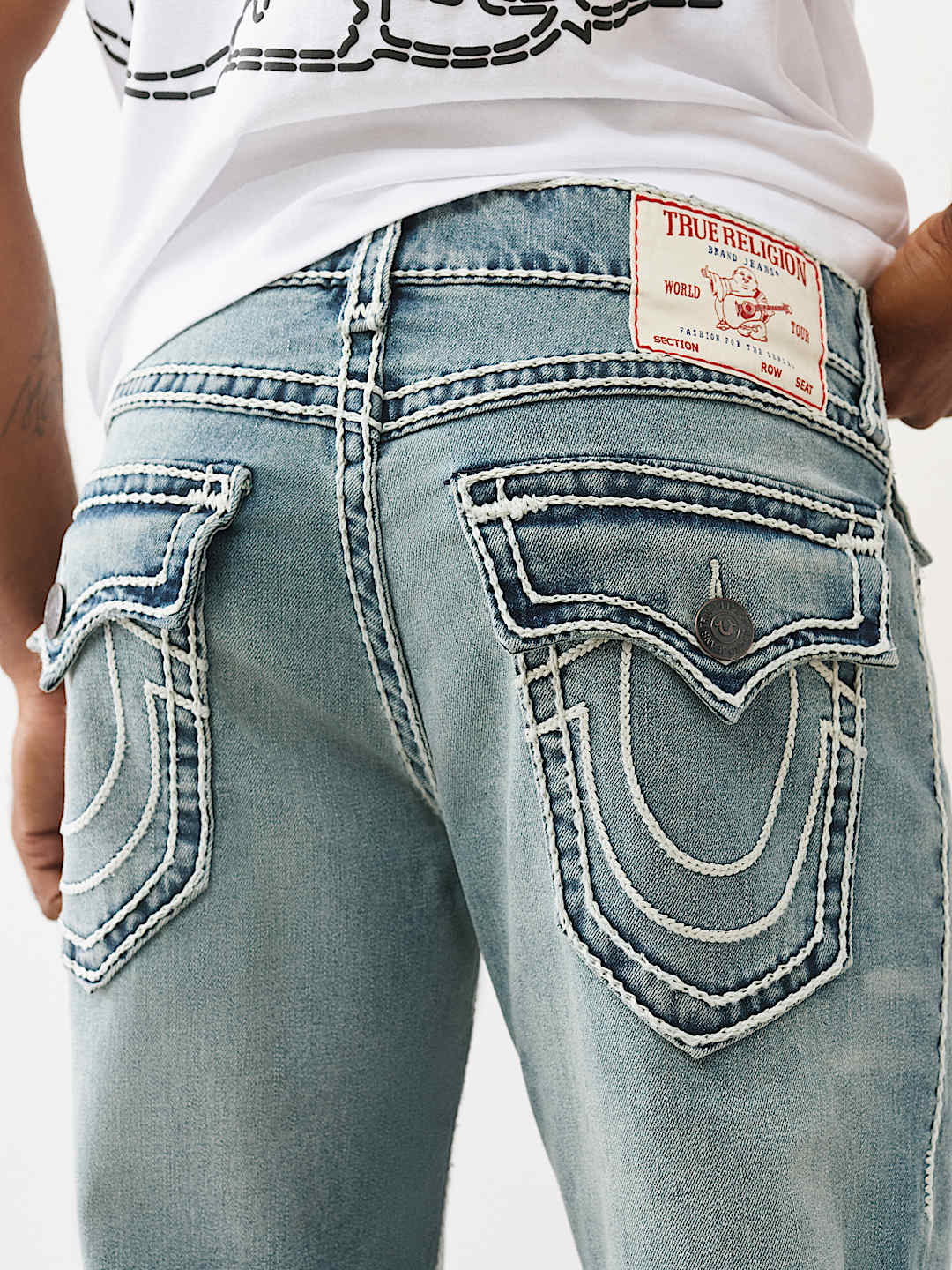 True Religion - Ricky Rope Stitch Straight Jean 34"