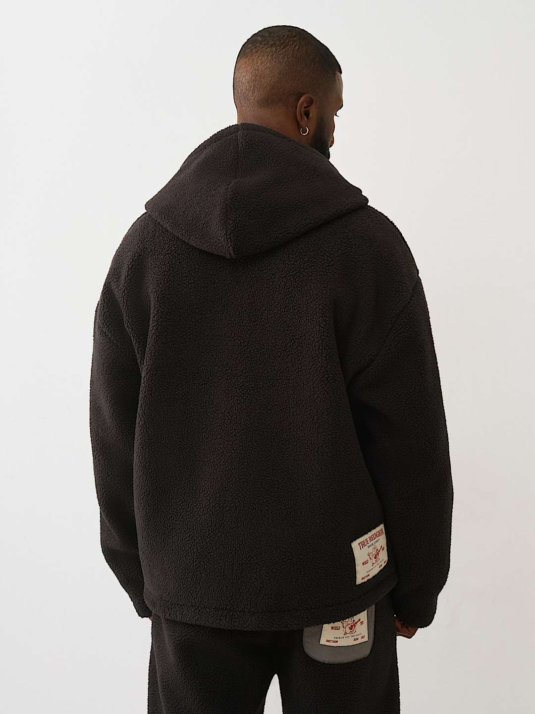 True Religion - FLEECE HALF-ZIP HOODIE
