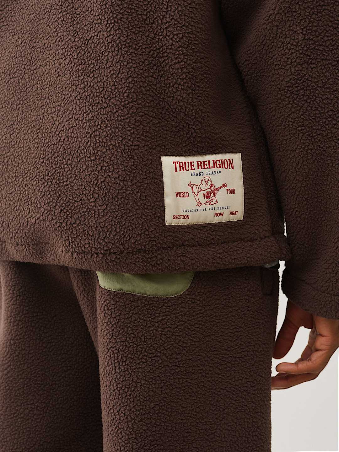 True Religion - FLEECE HALF-ZIP HOODIE