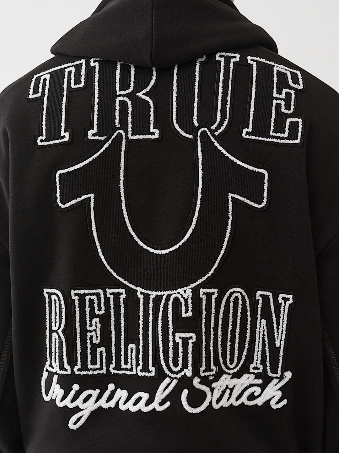True Religion - HORSESHOE APPLIQUÉ ZIP HOODIE