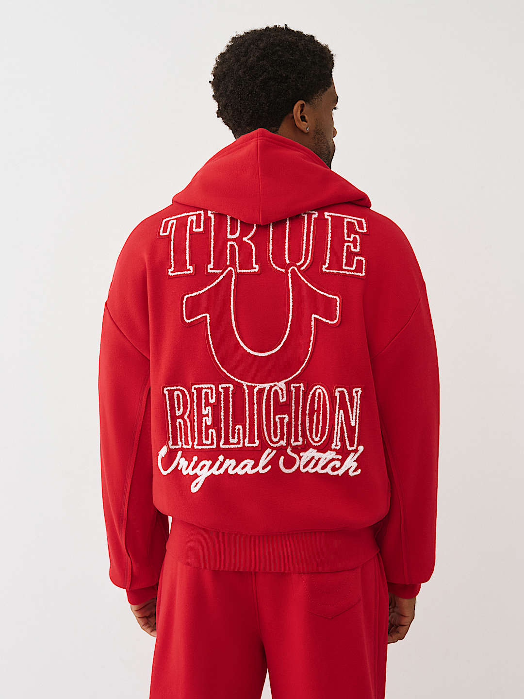 True Religion - HORSESHOE APPLIQUÉ ZIP HOODIE