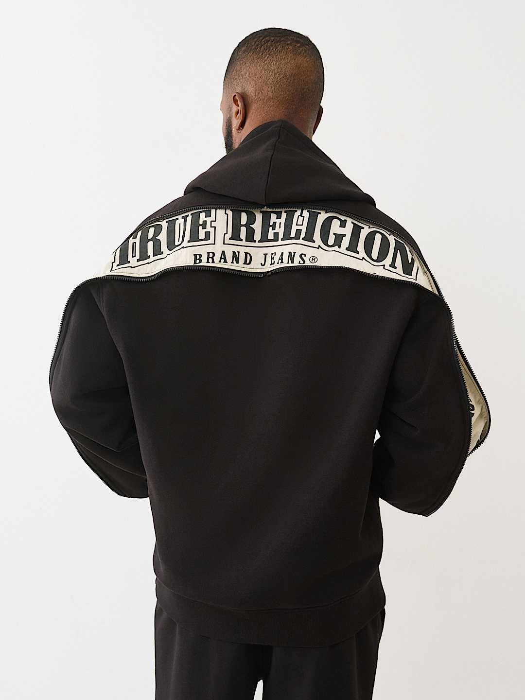 True Religion - ZIP - UP SLEEVE HOODIE - Brandatak Store