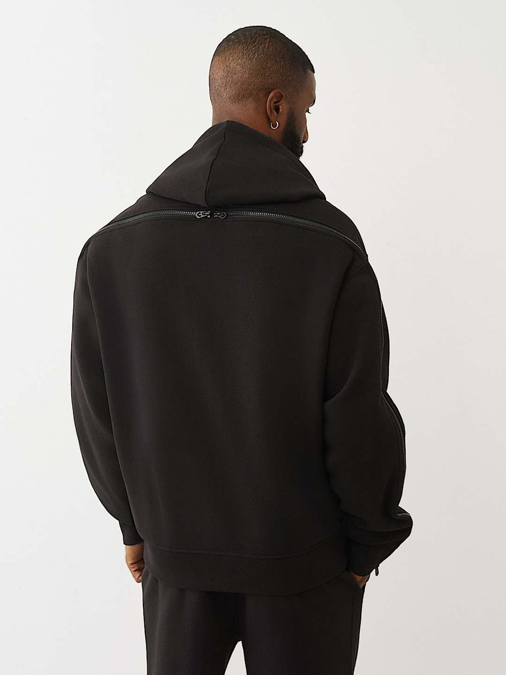 True Religion - ZIP-UP SLEEVE HOODIE