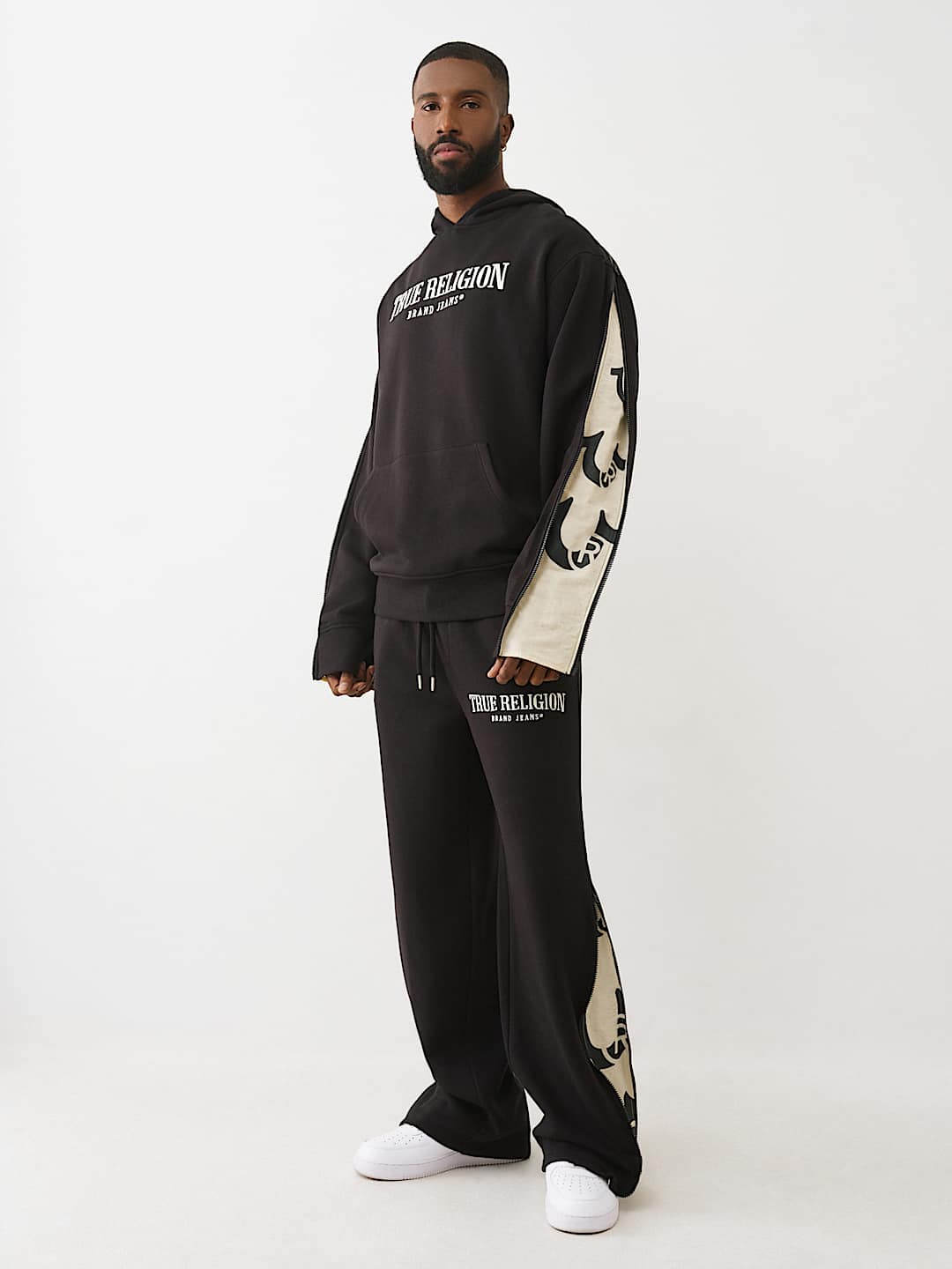 True Religion - ZIP - UP SLEEVE HOODIE - Brandatak Store