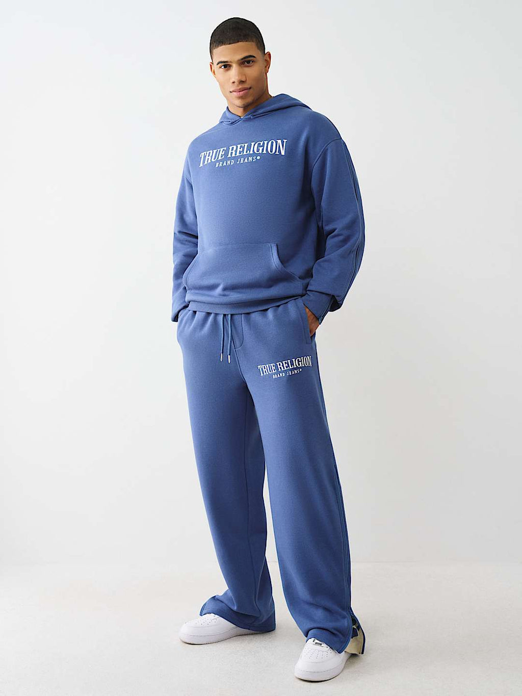 True Religion - ZIP-UP SLEEVE HOODIE