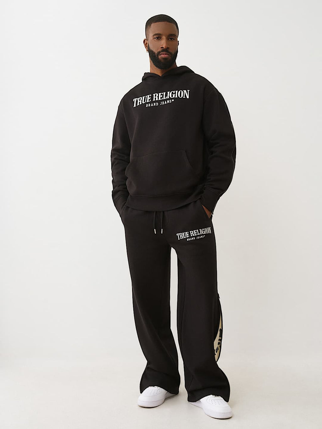 True Religion - ZIP-UP BAGGY SWEATPANT