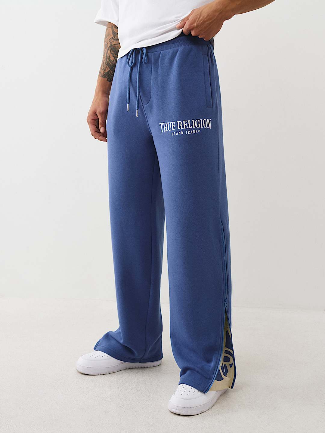 True Religion - ZIP-UP BAGGY SWEATPANT