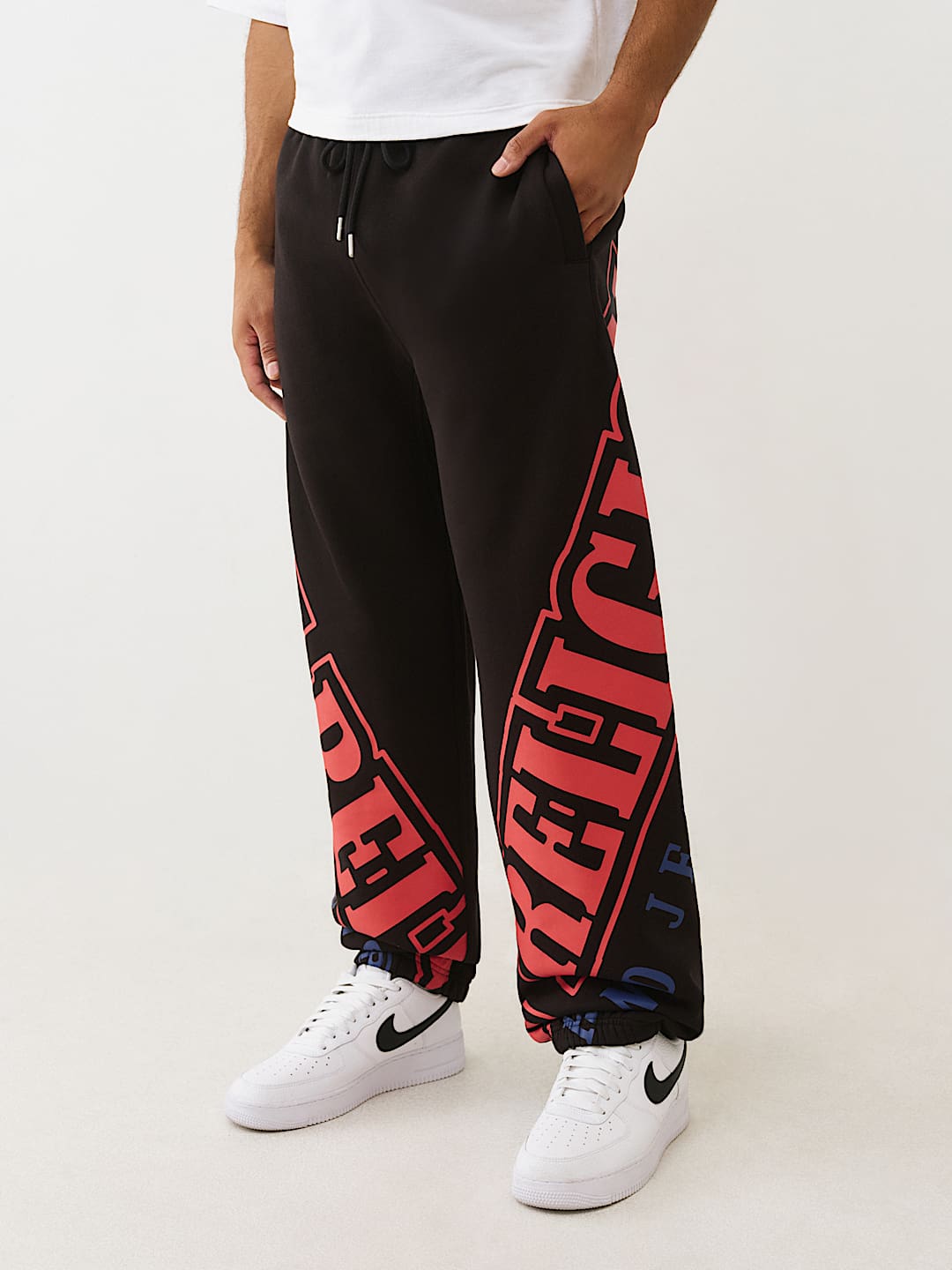 True Religion - Overt Arched Logo Baggy Jogger