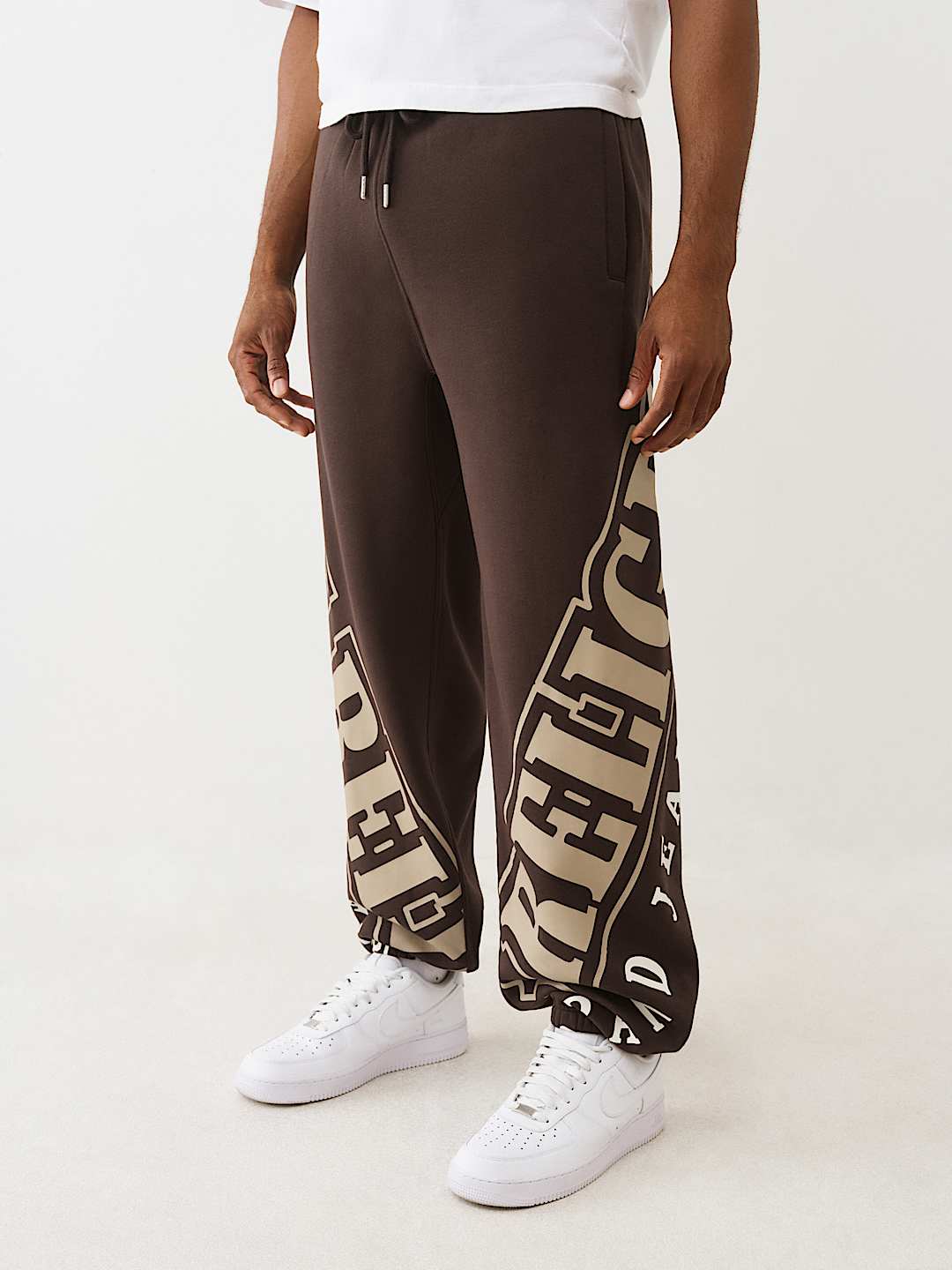 True Religion - Overt Arched Logo Baggy Jogger