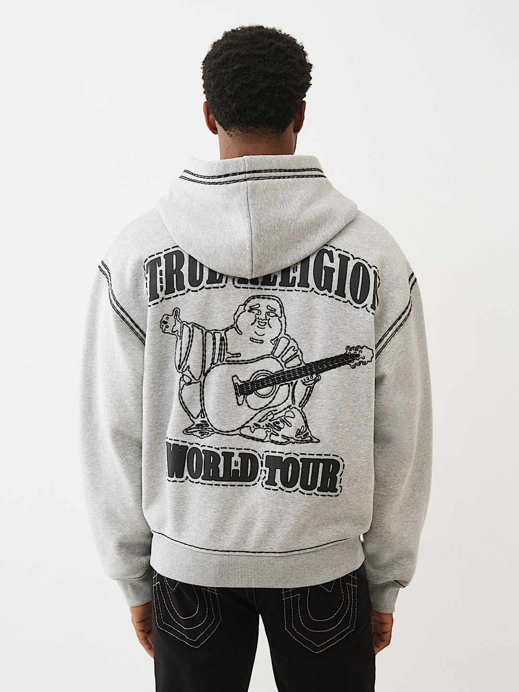 True Religion - Super Qt Boxy Zip Hoodie