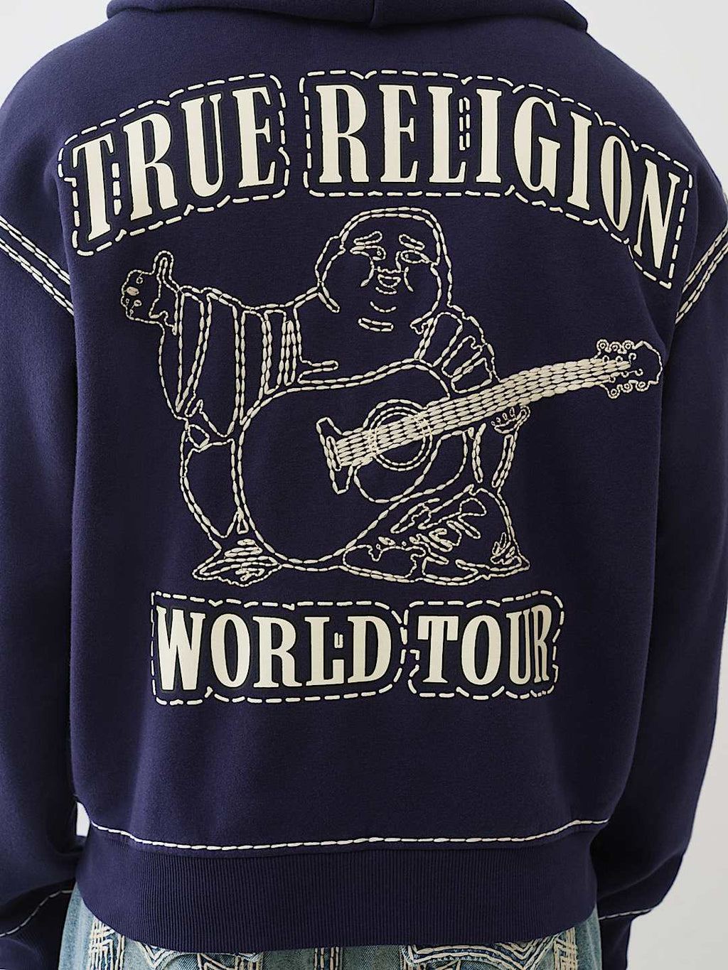 True Religion - Super Qt Boxy Zip Hoodie