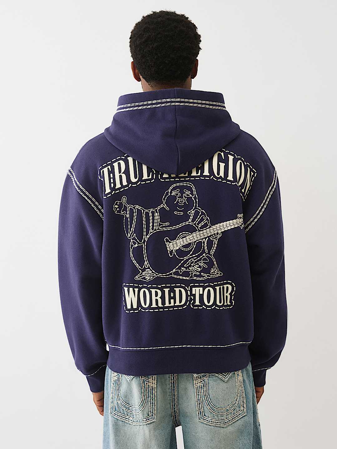 True Religion - Super Qt Boxy Zip Hoodie