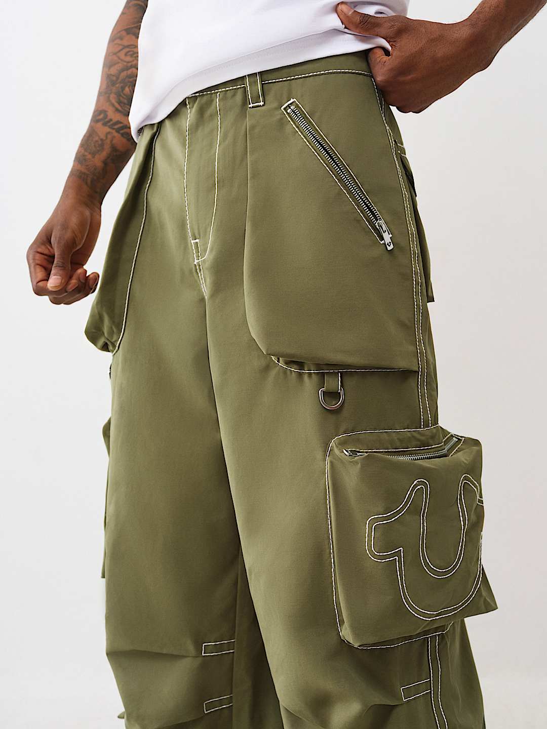 True Religion - Mikey Big T Nylon Cargo Pant