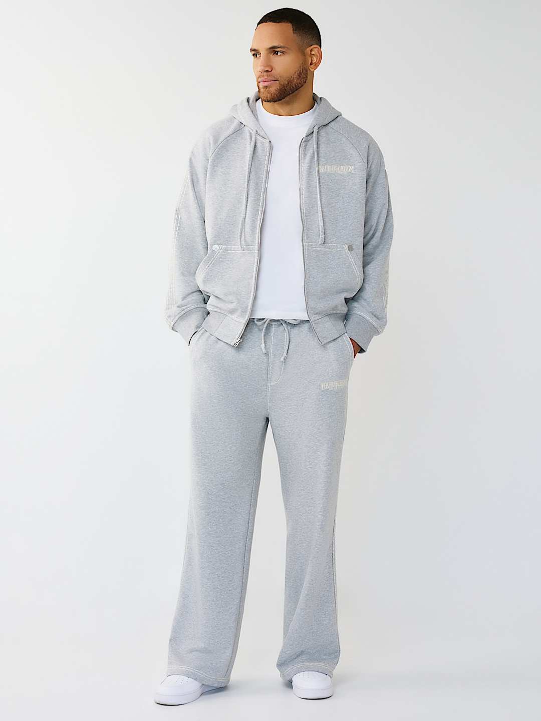 True Religion - Super T Boxy Zip Hoodie