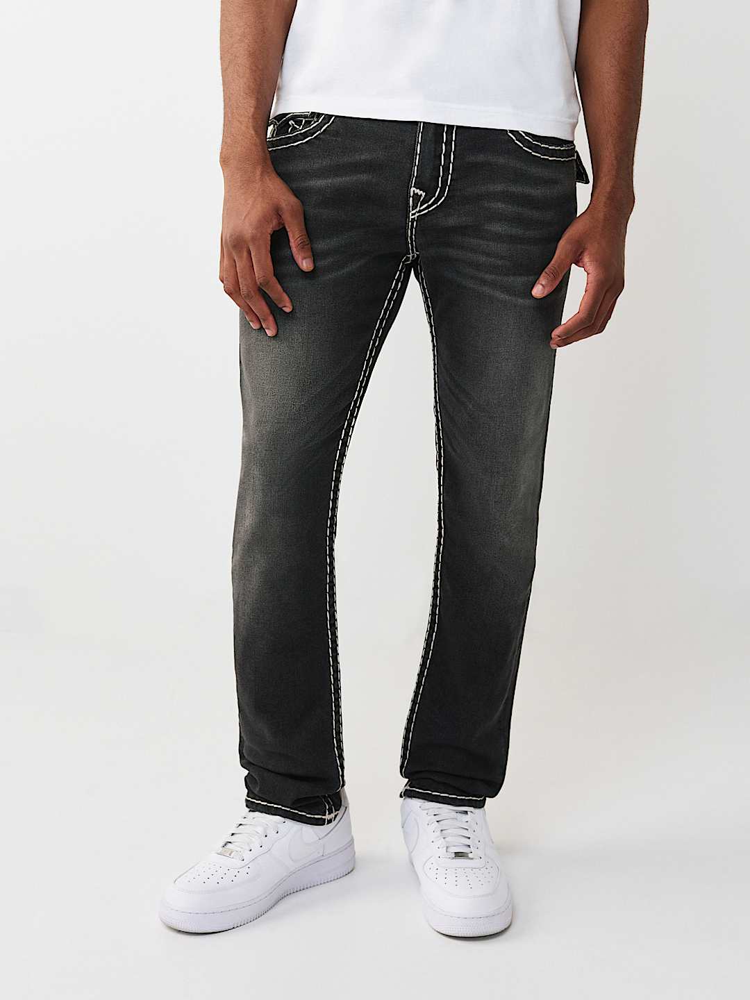 True Religion - Rocco Super T Flap Skinny Jean 32"