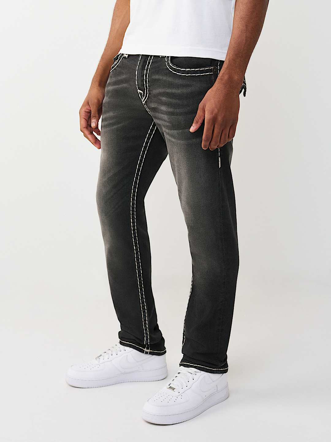 True Religion - Rocco Super T Flap Skinny Jean 32"