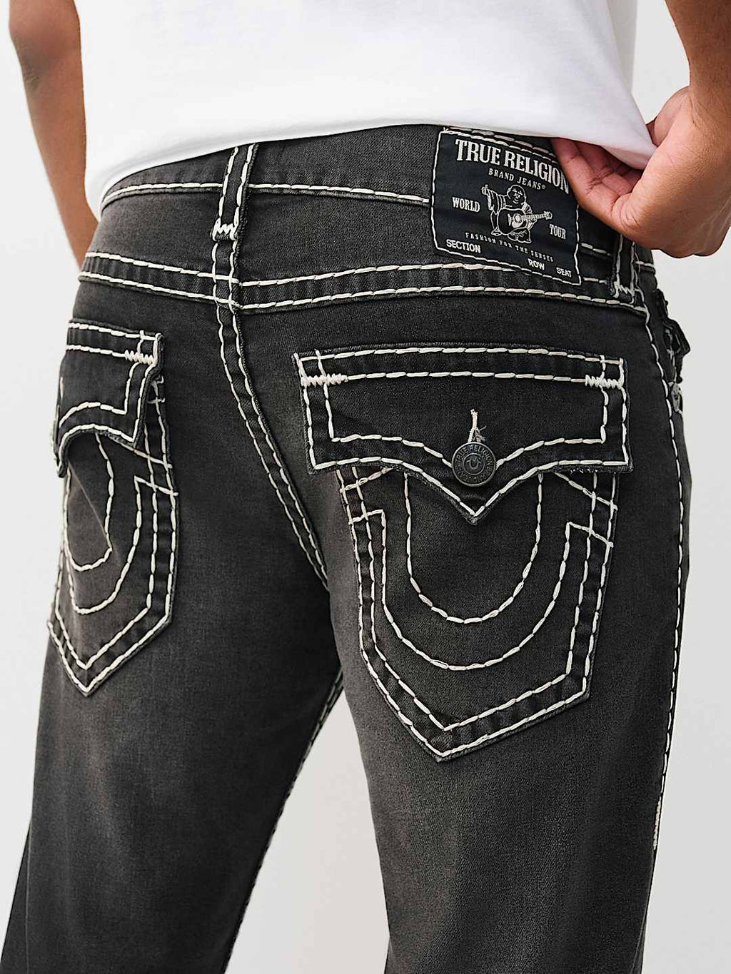 True Religion - Rocco Super T Flap Skinny Jean 32"