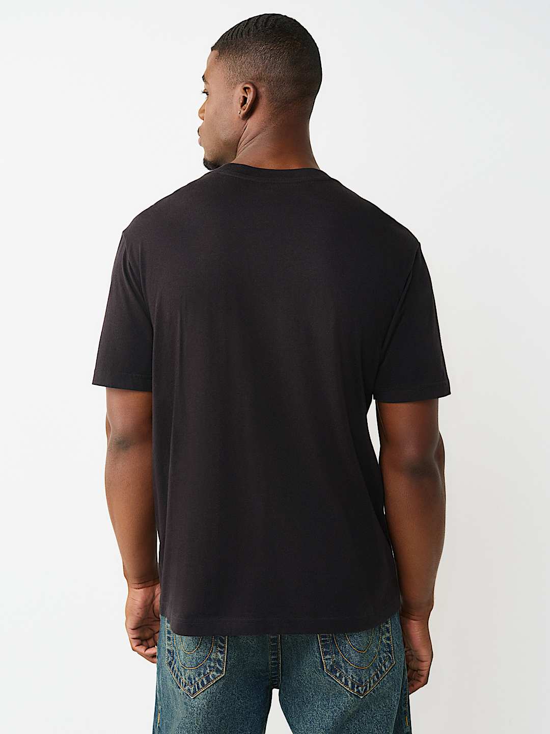 True Religion - World Tour Logo Patch Heavyweight Tee
