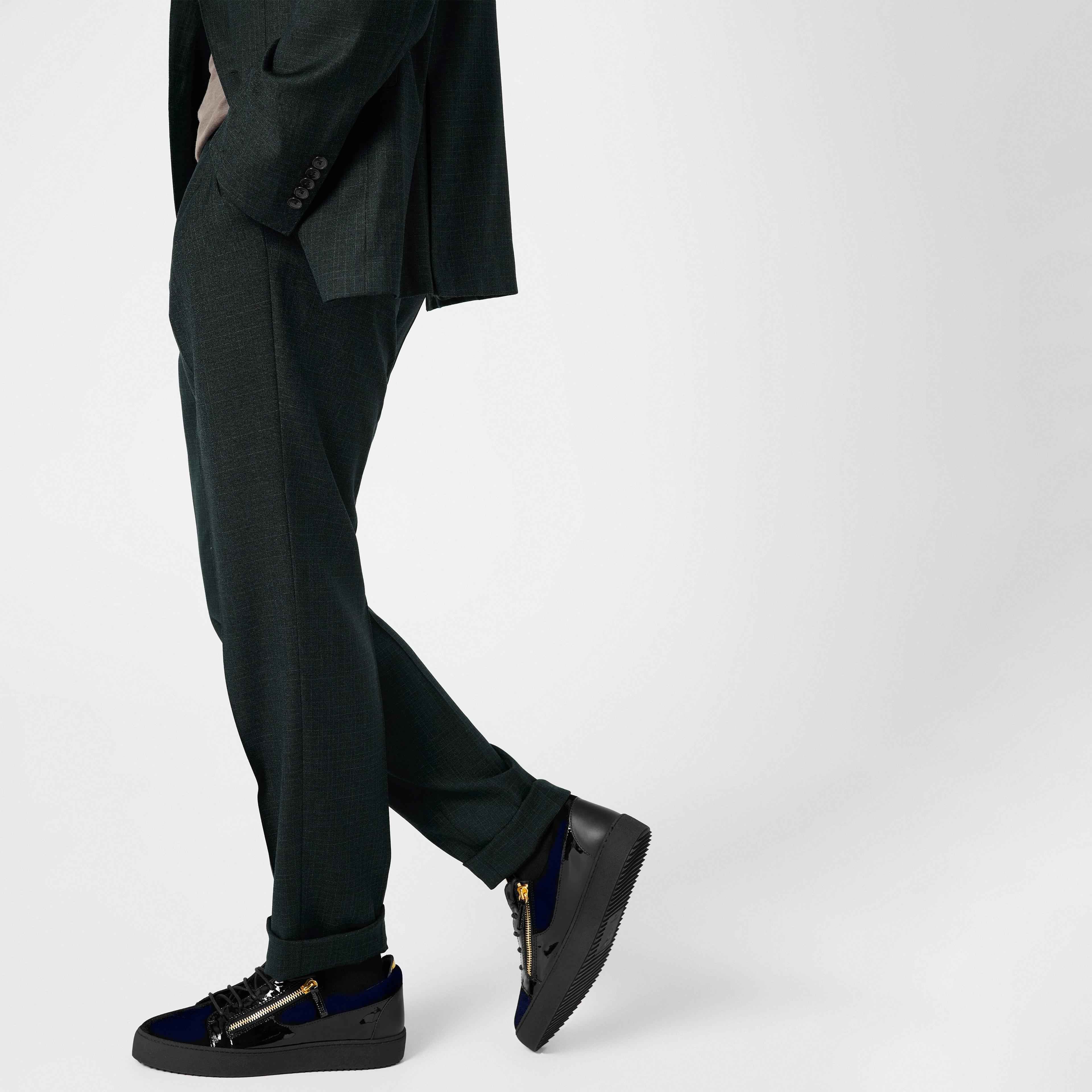 Giuseppe Zanotti - May Velvet Panel Low Top Trainers