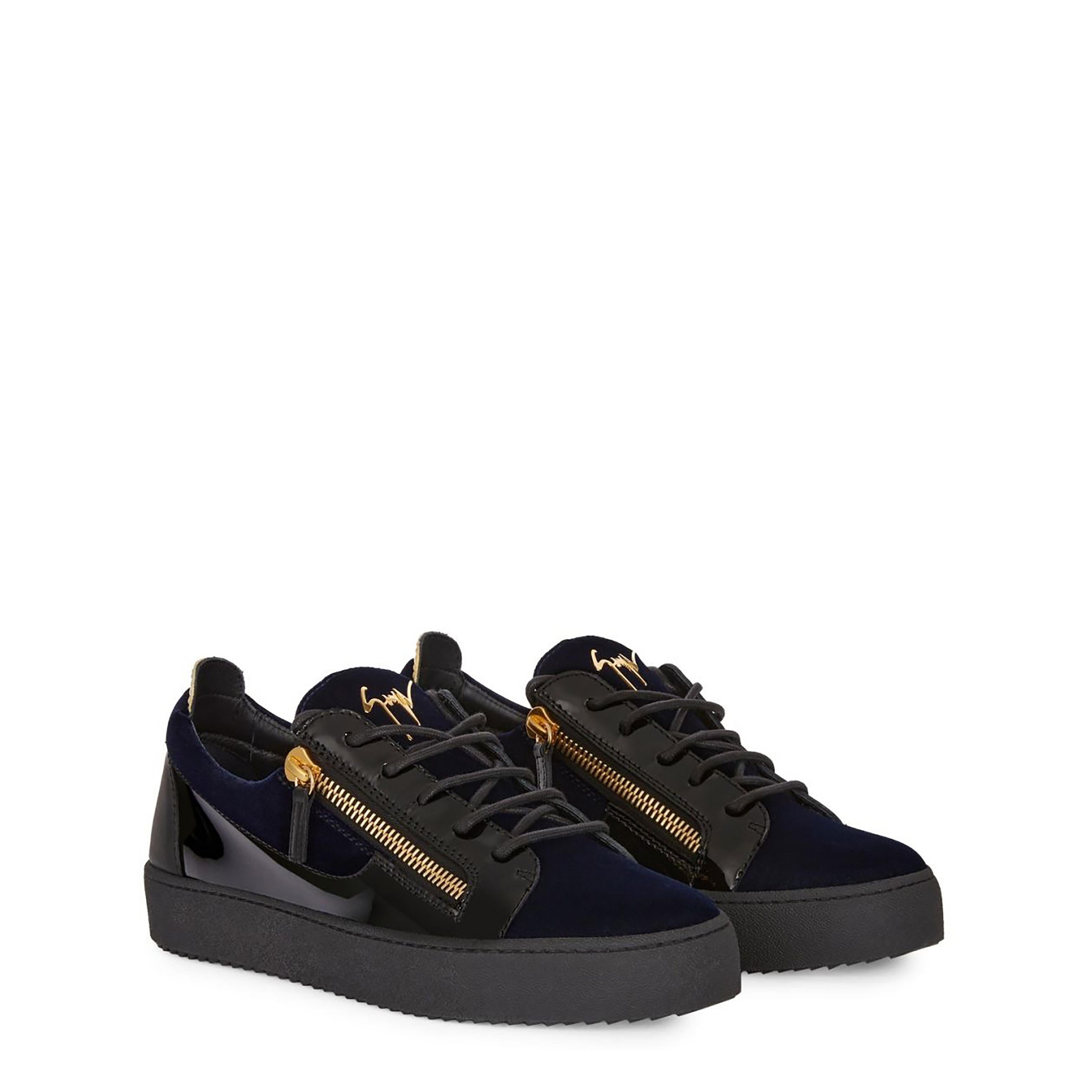 Giuseppe Zanotti - May Velvet Panel Low Top Trainers