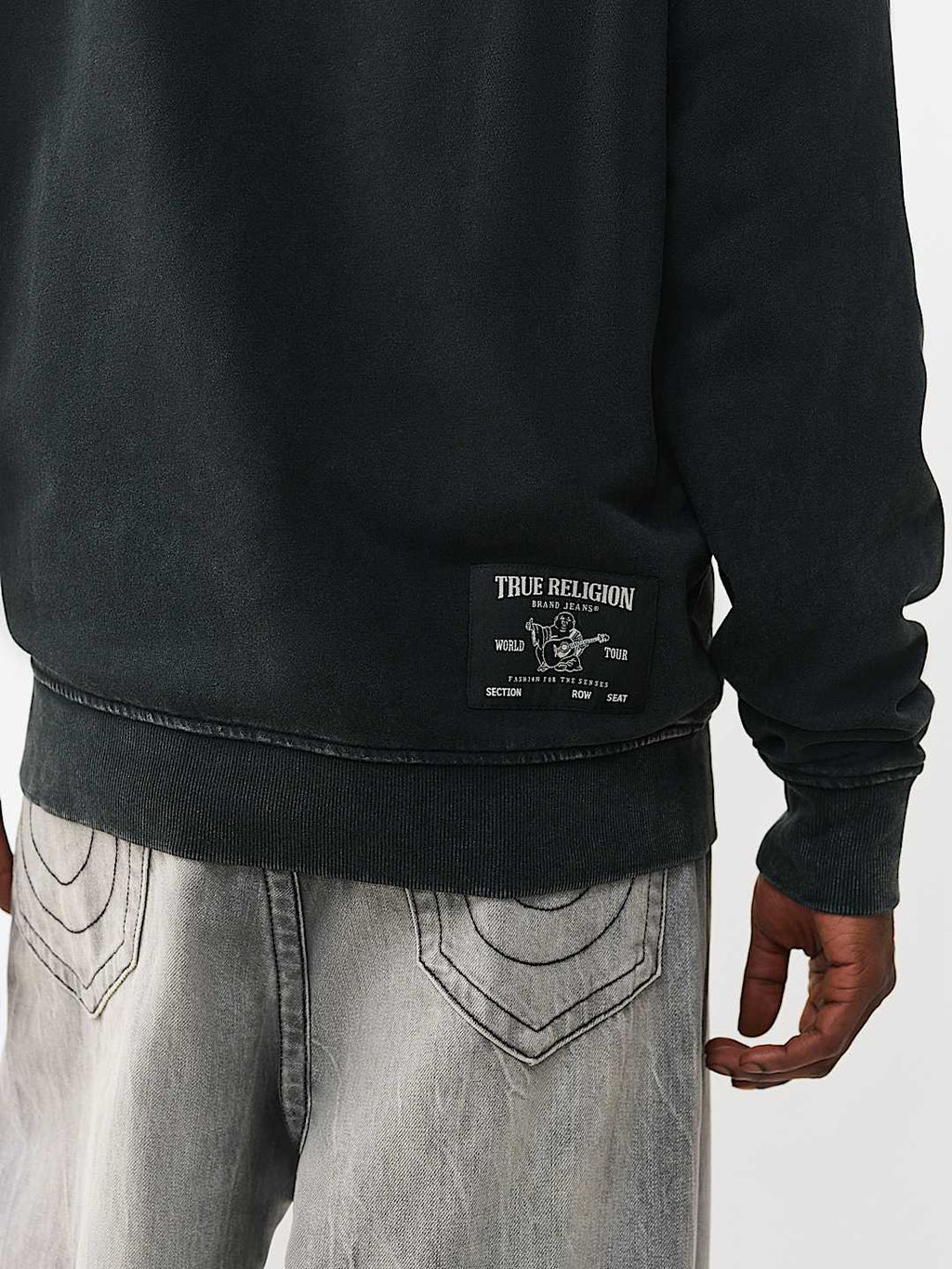 True Religion - Studded Logo Zip Hoodie