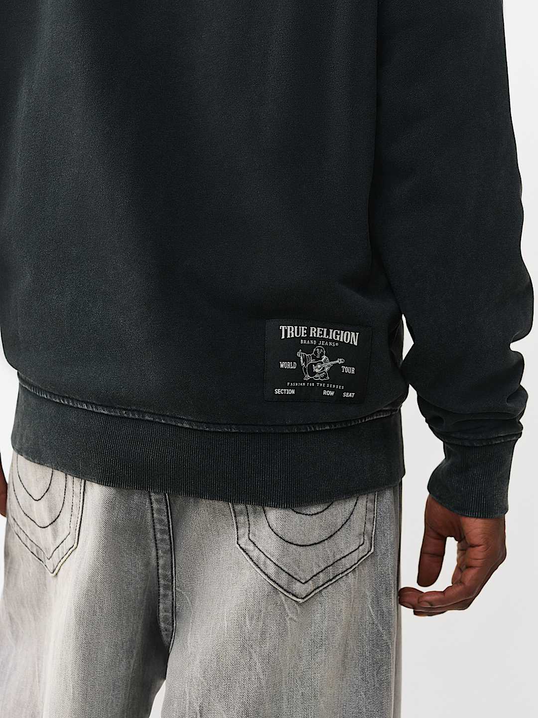 True Religion - Studded Logo Zip Hoodie