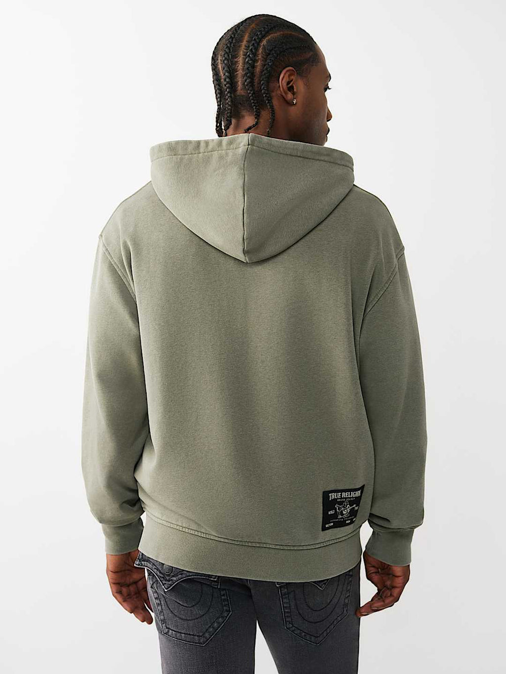 True Religion - Studded Logo Zip Hoodie
