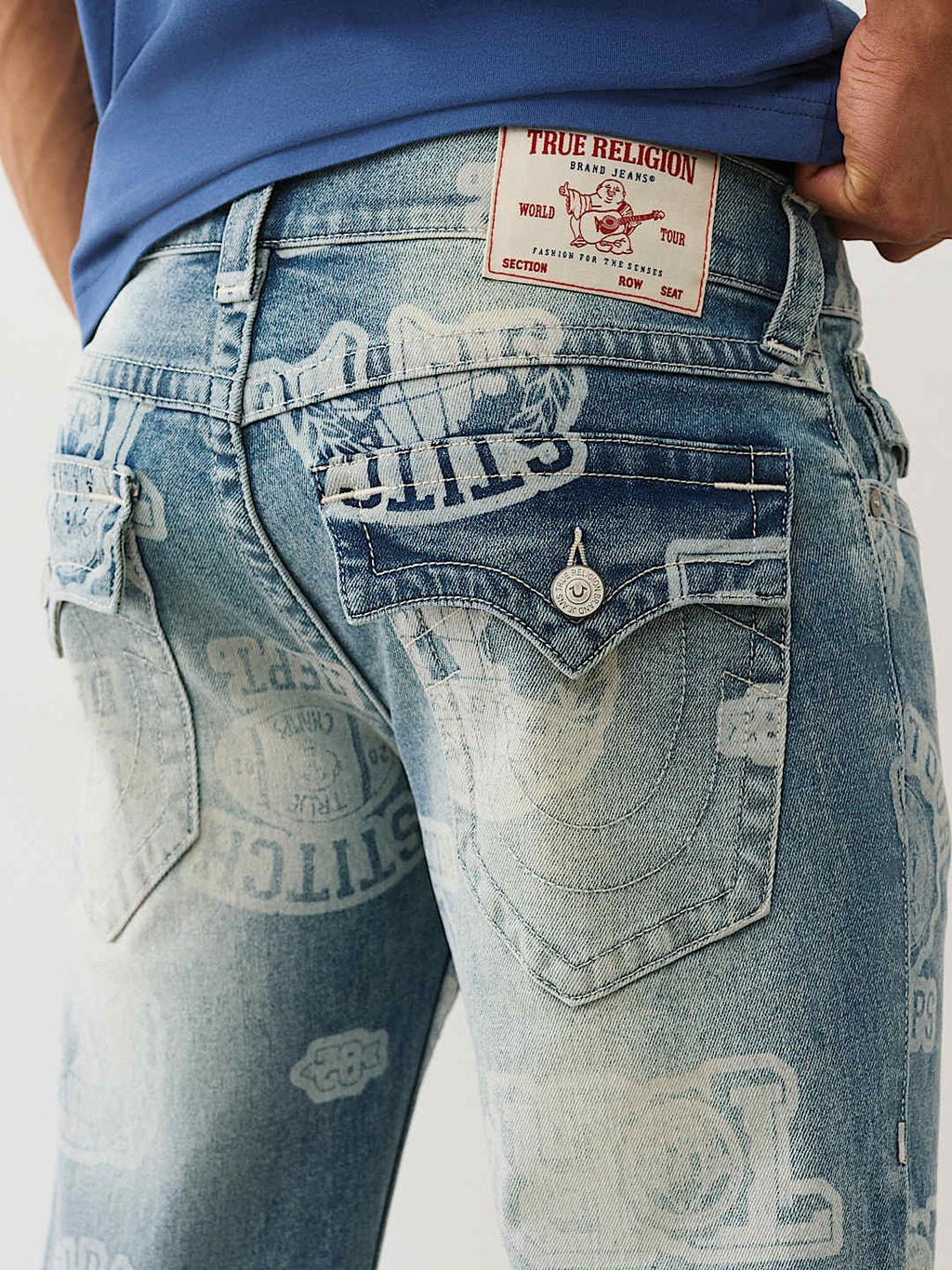 Religion True- Ricky Allover Print Straight Jean 34"