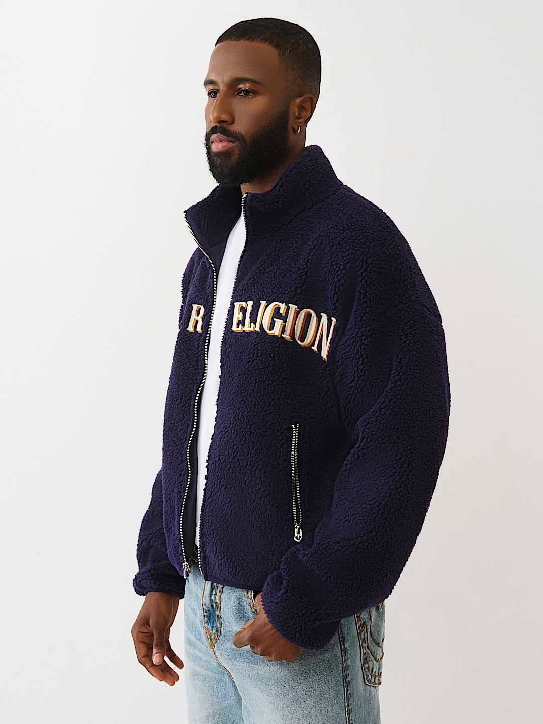 True Religion - SHERPA LOGO JACKET