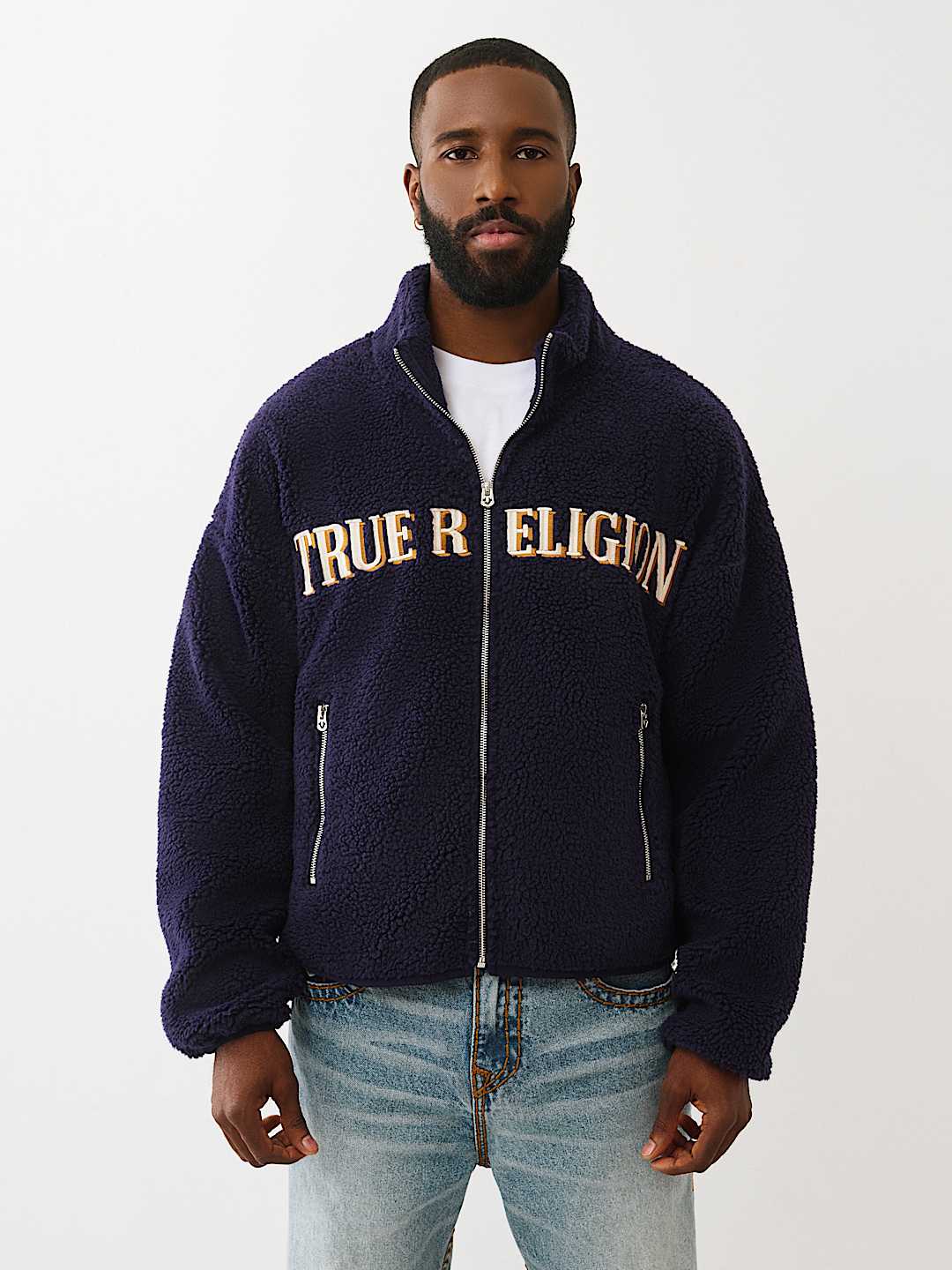 True Religion - SHERPA LOGO JACKET - Brandatak Store
