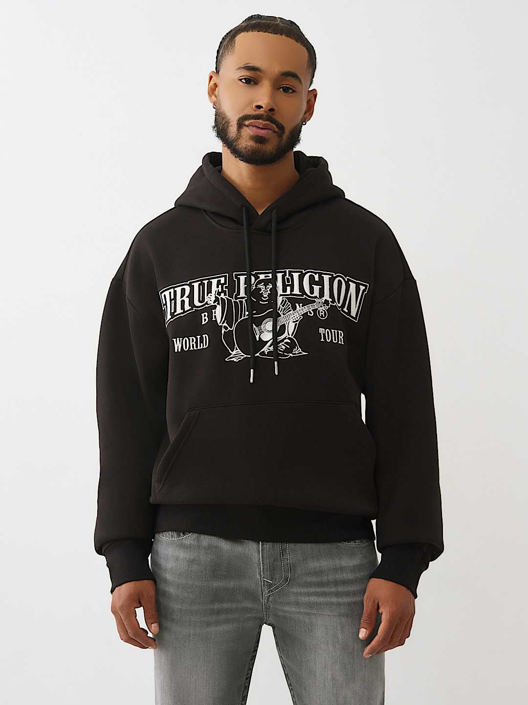 True Religion -  BOXY LOGO HOODIE