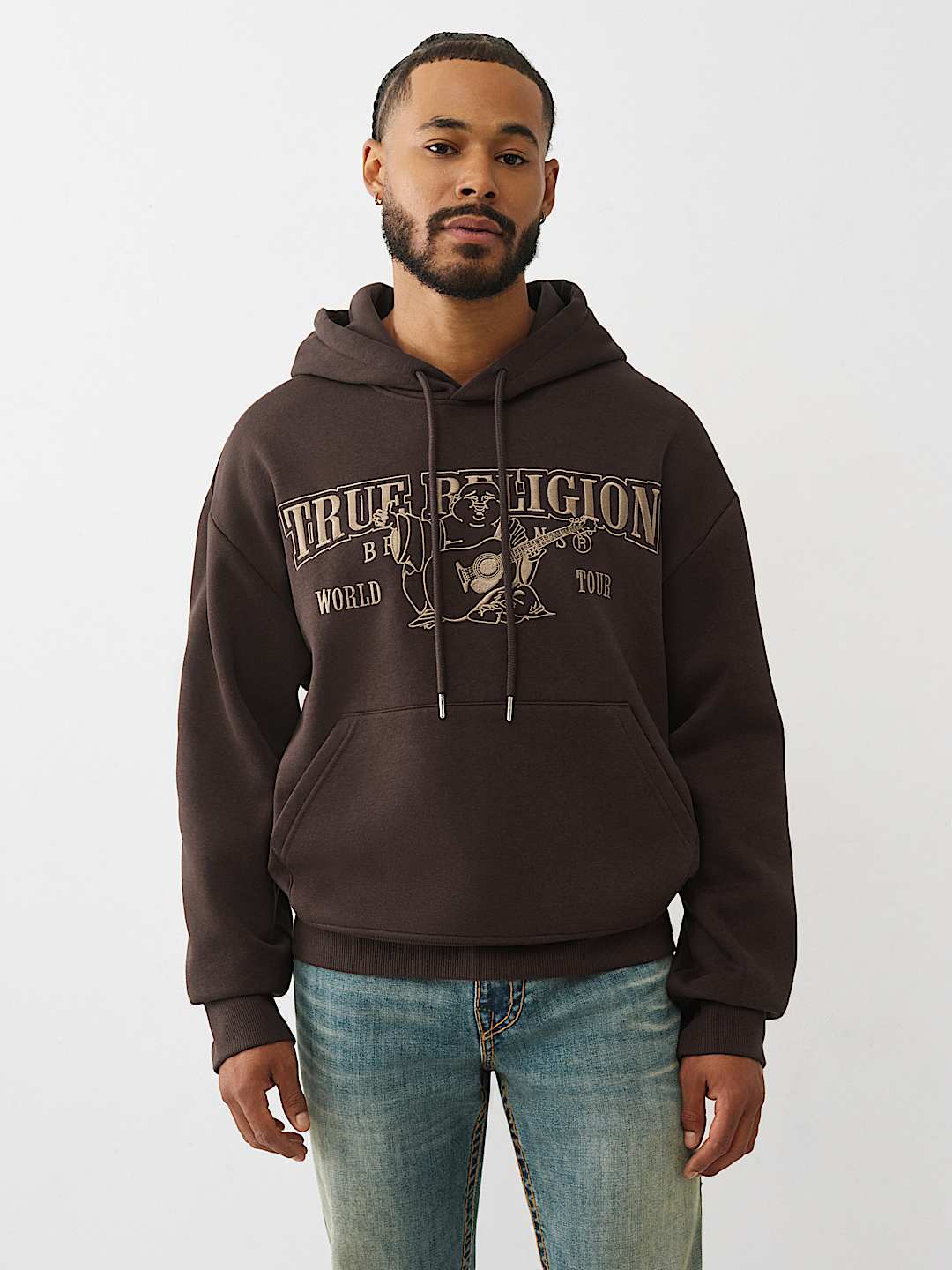 True Religion -  BOXY LOGO HOODIE