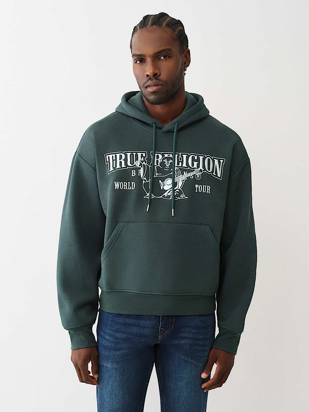True Religion -  BOXY LOGO HOODIE