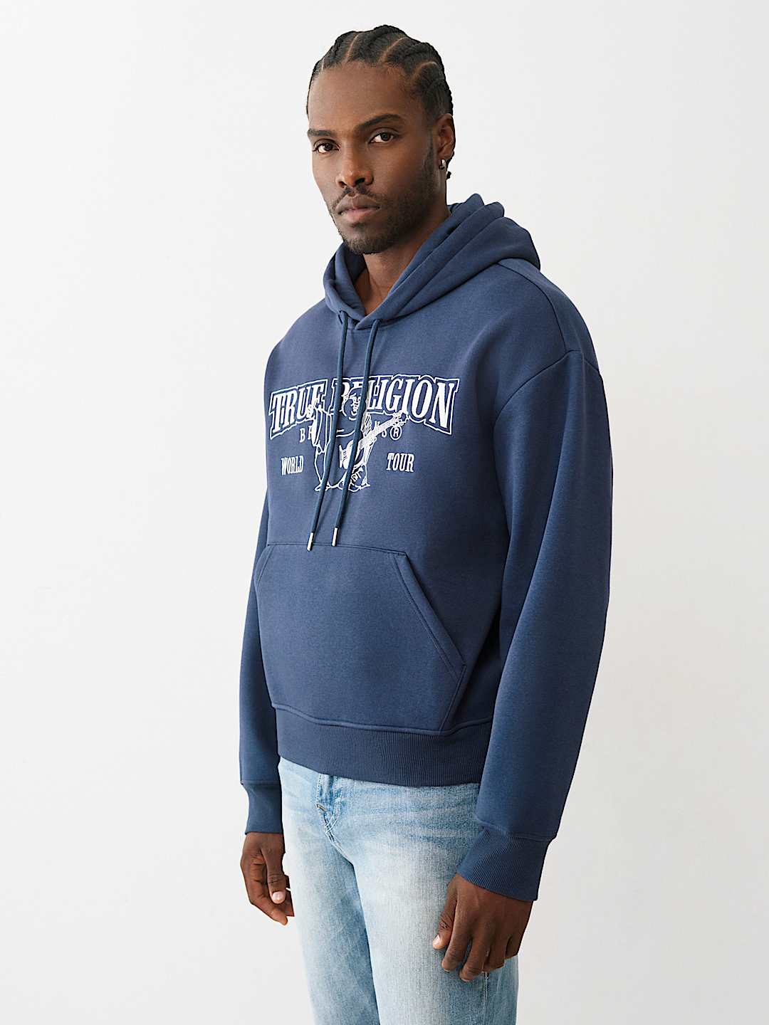 True Religion -  BOXY LOGO HOODIE