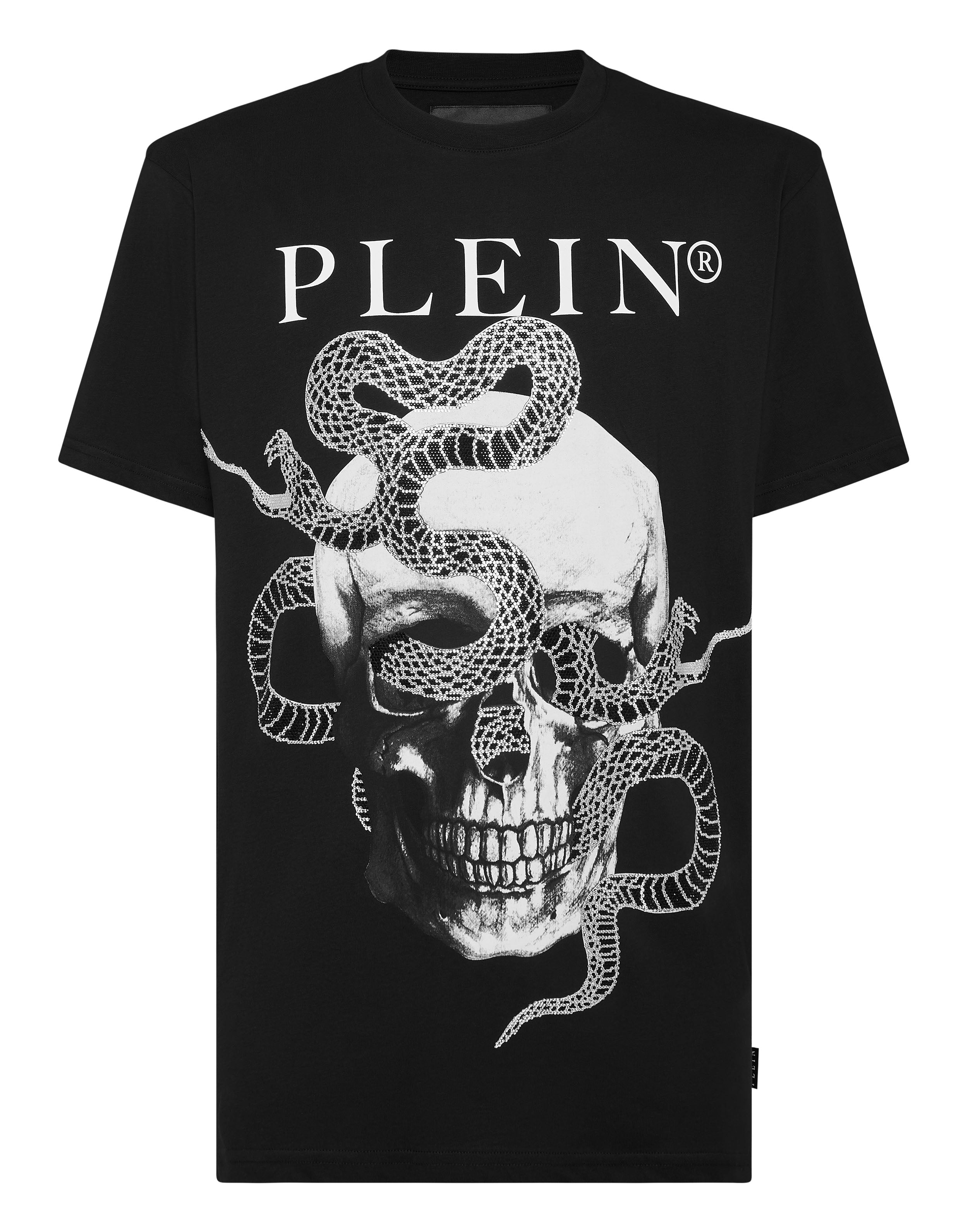 PHILIPP PLEIN - T-shirt Round Neck SS Stones Snake