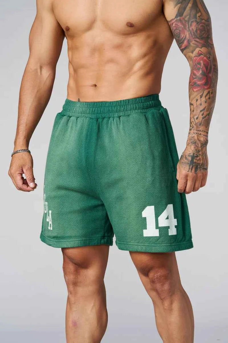 YOUNGLA - 1123 - Golden Era Cotton Mesh Shorts