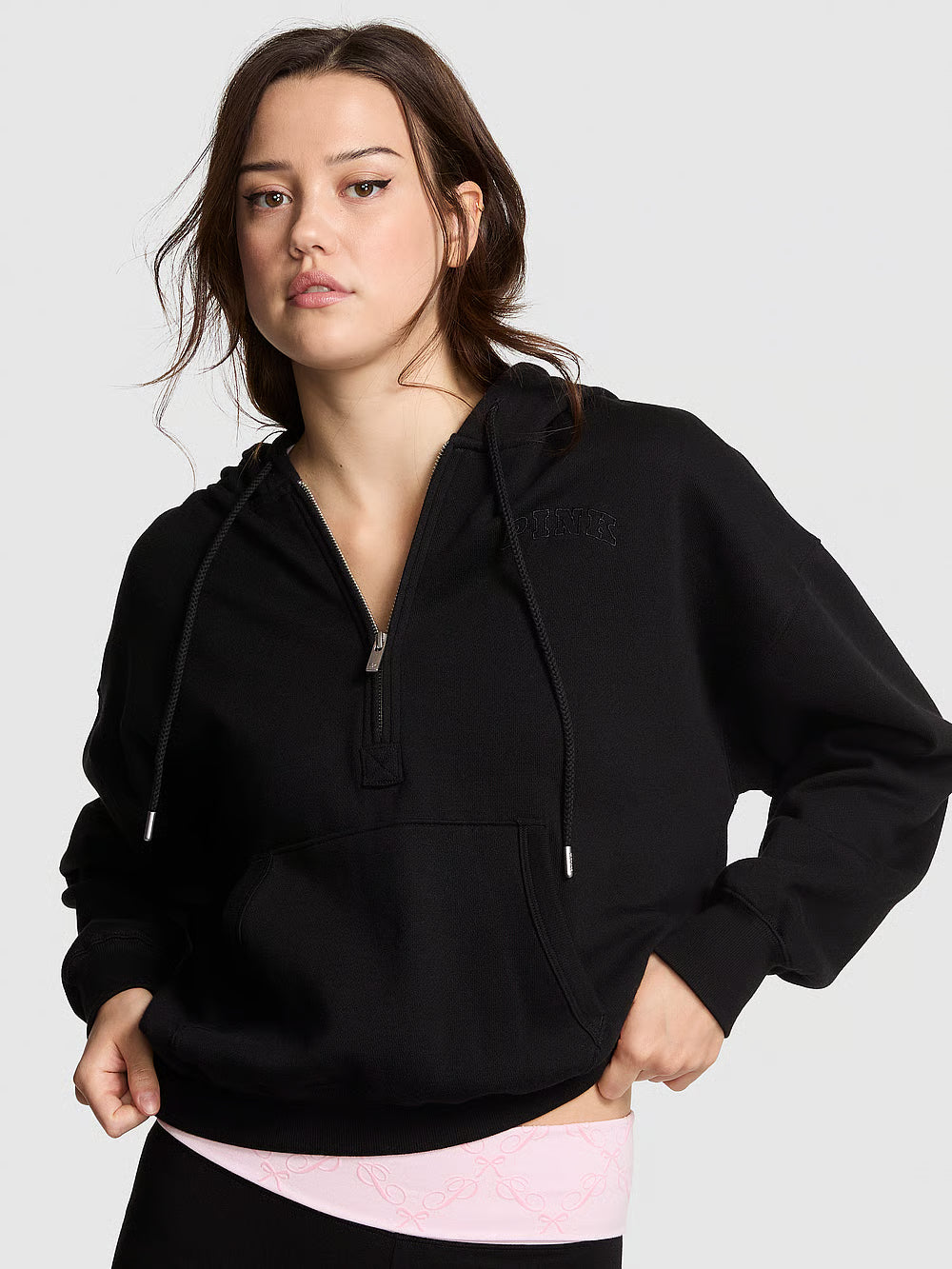 Victoria Secret - Ivy Fleece Campus Half-Zip Hoodie