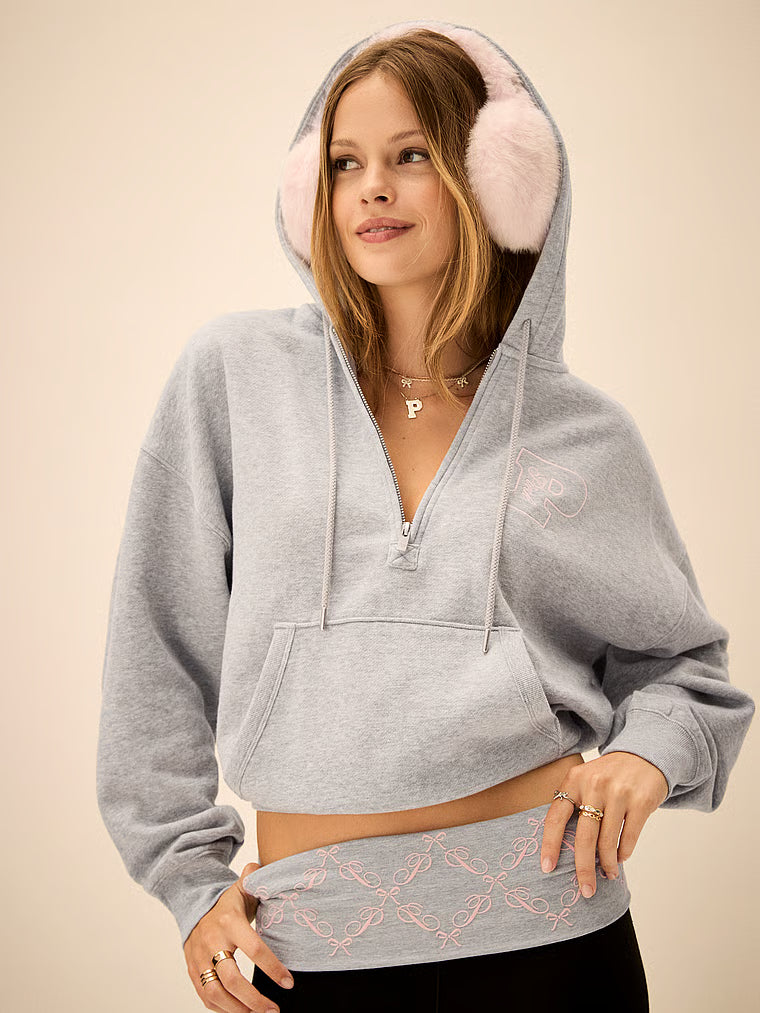 Victoria Secret - Ivy Fleece Campus Half-Zip Hoodie