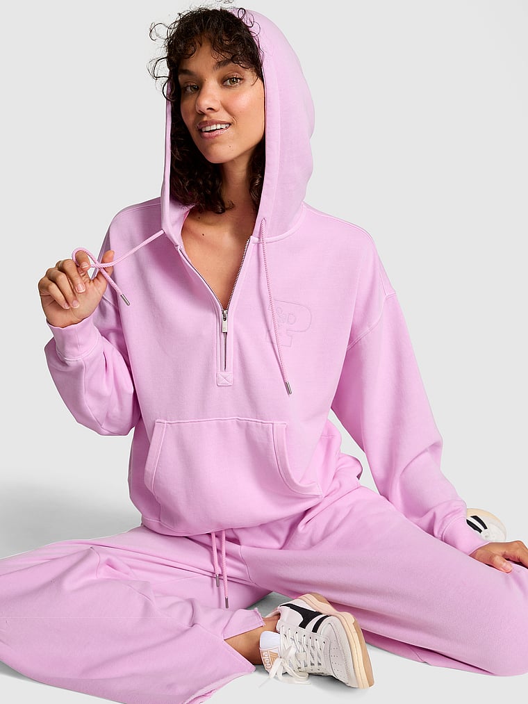 Victoria Secret - Ivy Fleece Campus Half-Zip Hoodie