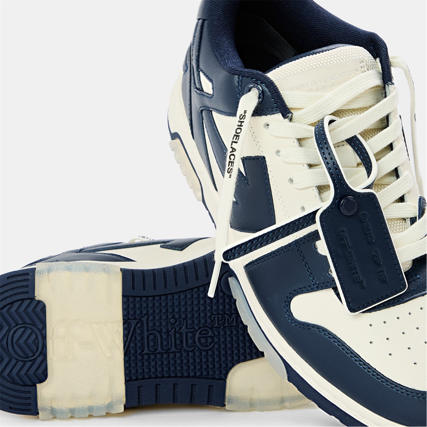 OFF WHITE - Men's Out Of Office Classic Trainers, Trademark Branding