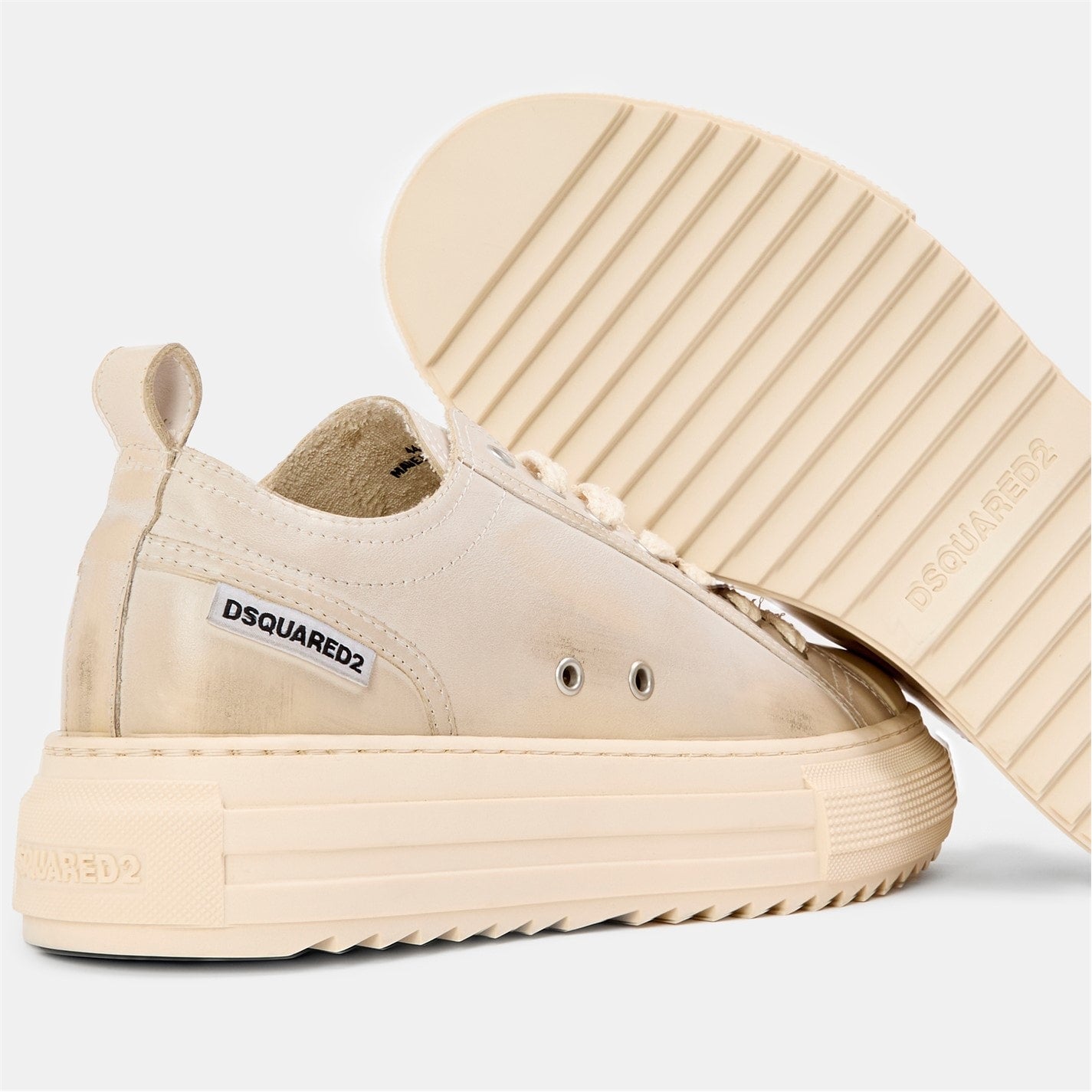 DSQUARED2 - Men's DSQ Leather Berlin Low-Top Trainers
