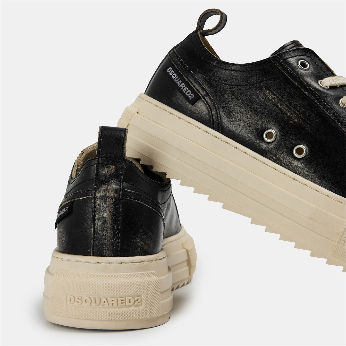 DSQUARED2 - Men's DSQ Leather Berlin Low-Top Trainers