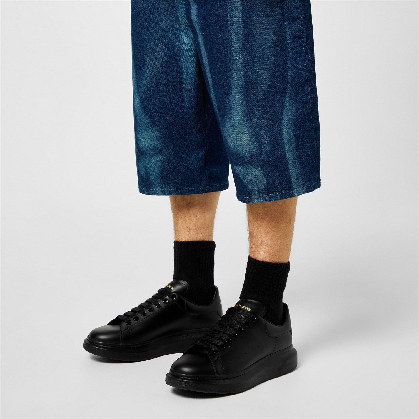 ALEXANDER MCQUEEN - Men's Oversized Leather Trainers